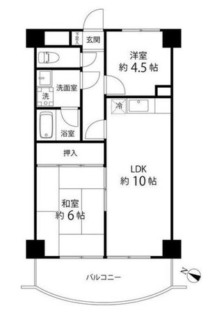 クオーレプロバンス篠崎の物件間取画像